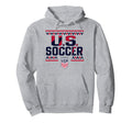 U S Soccer Sharktooth Gray Uswnt Hoodie - Novelty Apparel Unisex - T-Shirt, Sweatshirt, Hoodie