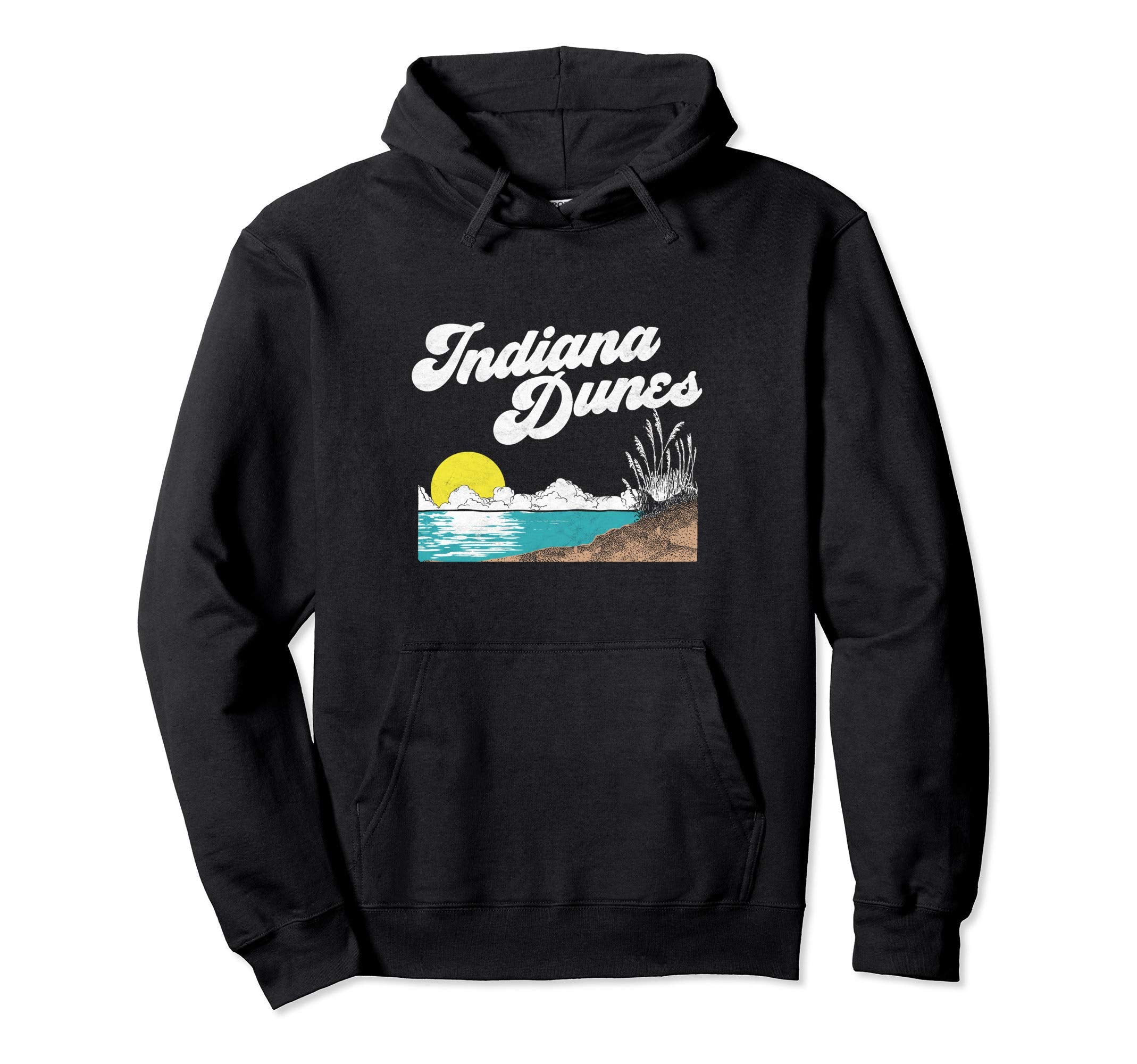 Indiana Dunes National Park 80S Hoodie - Fun Novelty Design Unisex - T-Shirt, Sweatshirt, Hoodie