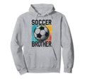 Soccer Brother Family Matching Team Hoodie - Minimalist Print for Adults - T-Shirt, Sweatshirt, Hoodie