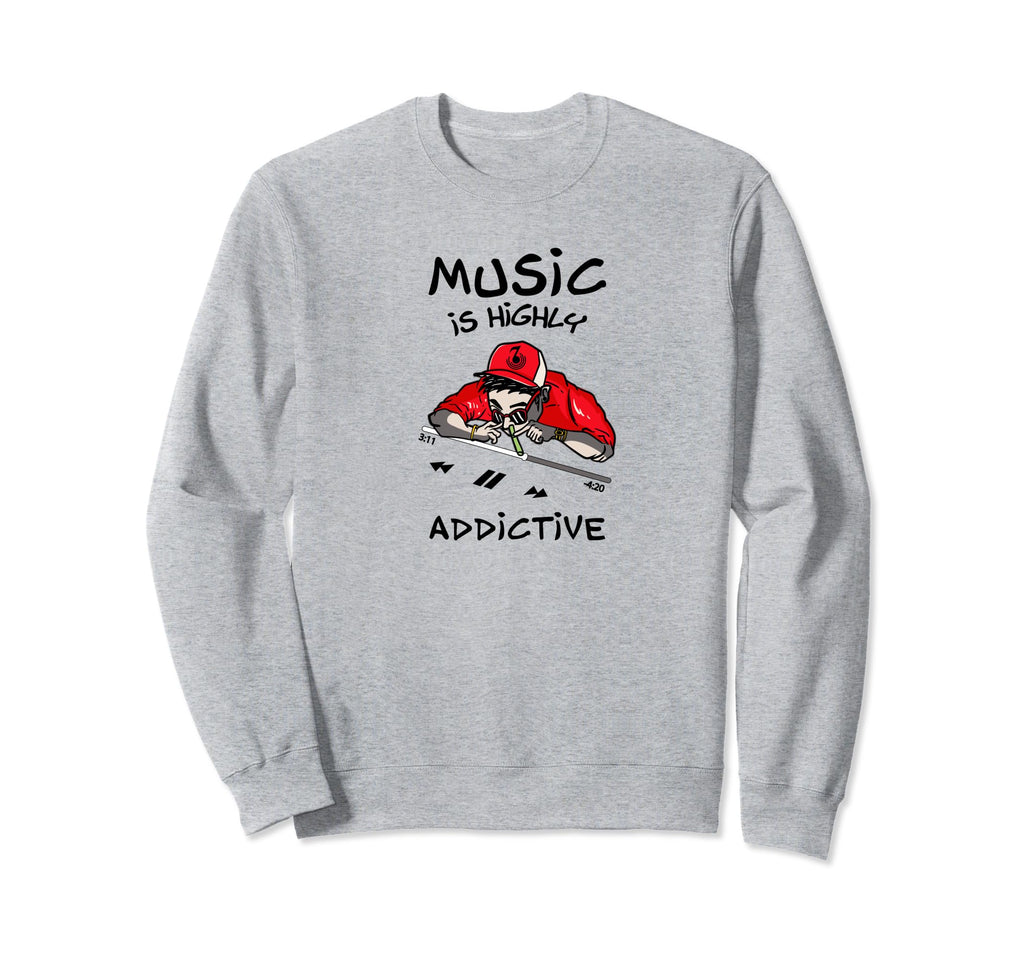 Hiphop Music Lover Musician Dj Sweatshirt - Fun Novelty Design for Adults - T-Shirt, Sweatshirt, Hoodie