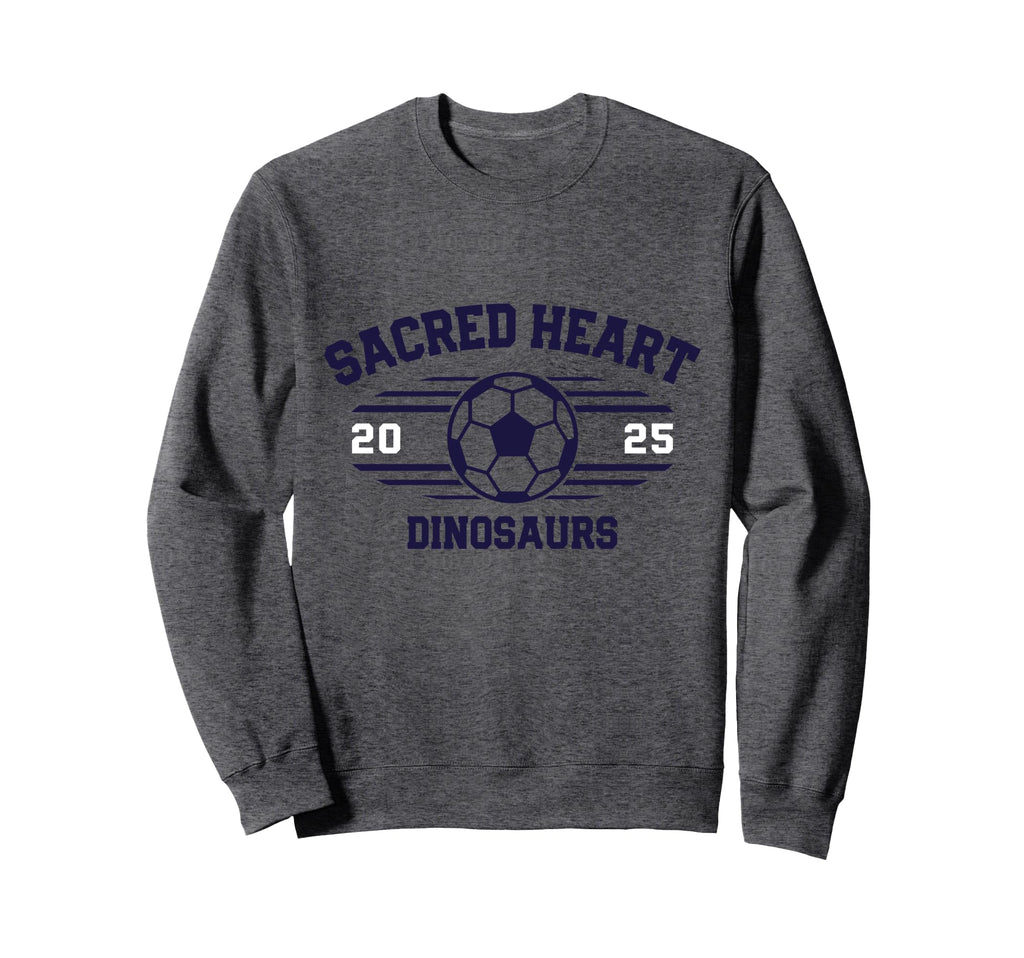 Sacred Heart Dinosaurs Soccer Ball Sweatshirt - Aesthetic Graphic Unisex - T-Shirt, Sweatshirt, Hoodie
