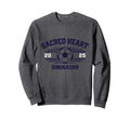 Sacred Heart Dinosaurs Soccer Ball Sweatshirt - Aesthetic Graphic Unisex - T-Shirt, Sweatshirt, Hoodie