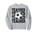 Soccer Teacher Cracked Wall Sweatshirt - Aesthetic Graphic Men Women - T-Shirt, Sweatshirt, Hoodie