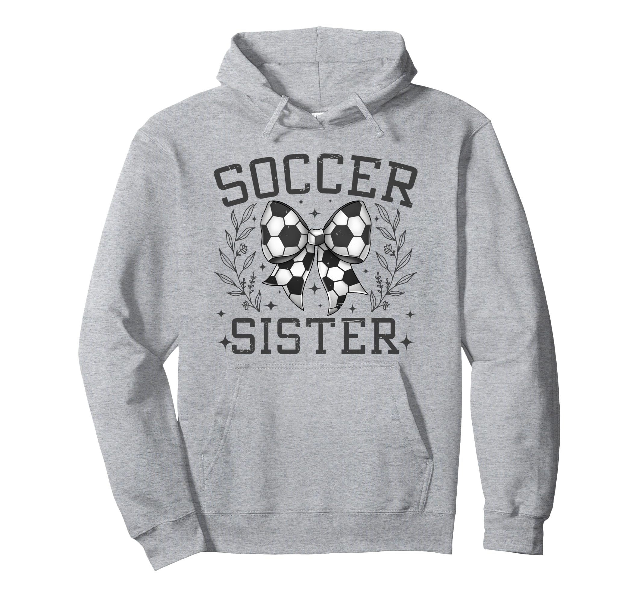 Coquette Bow Soccer Sister Game Day Hoodie - Aesthetic Graphic Men Women - T-Shirt, Sweatshirt, Hoodie