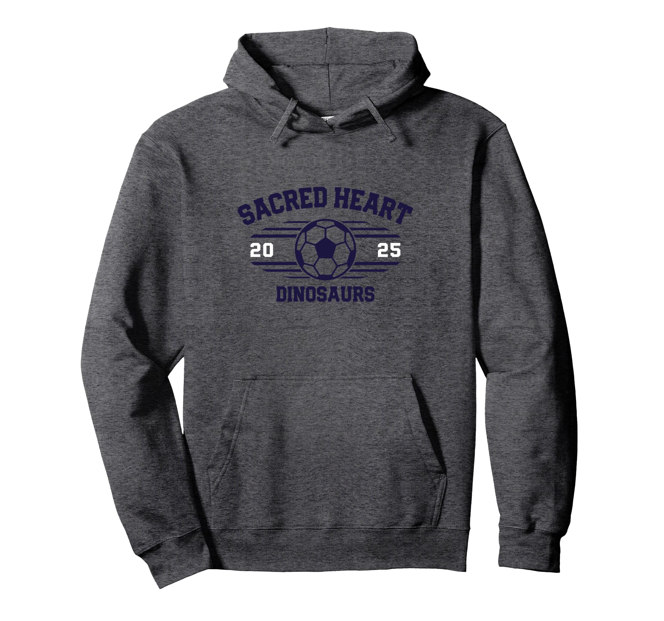 Sacred Heart Dinosaurs Soccer Ball Hoodie - Fun Novelty Design Men Women - T-Shirt, Sweatshirt, Hoodie