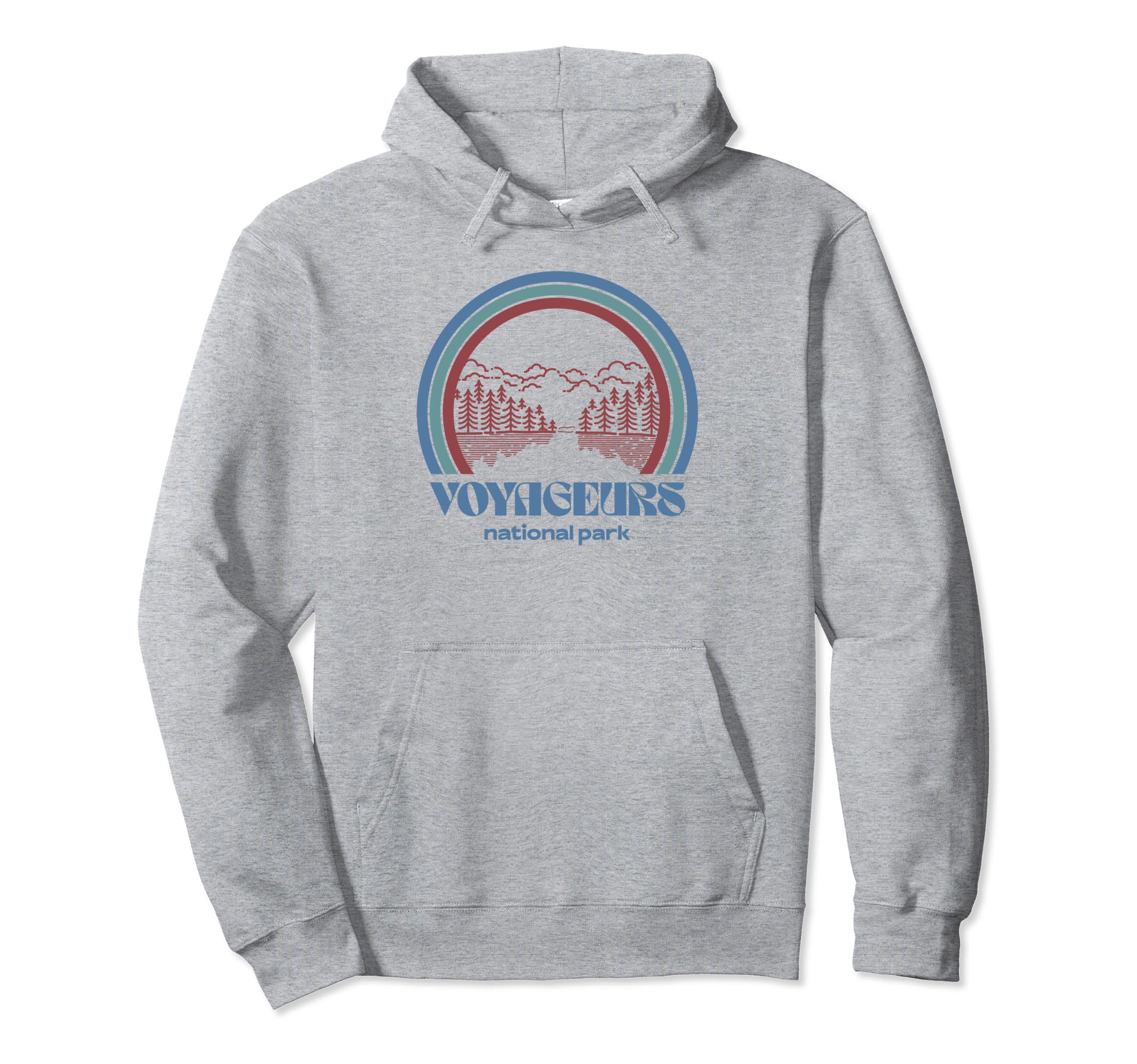 Voyageurs National Park Outdoor Hiking Hoodie - Custom Art Print for Adults - T-Shirt, Sweatshirt, Hoodie