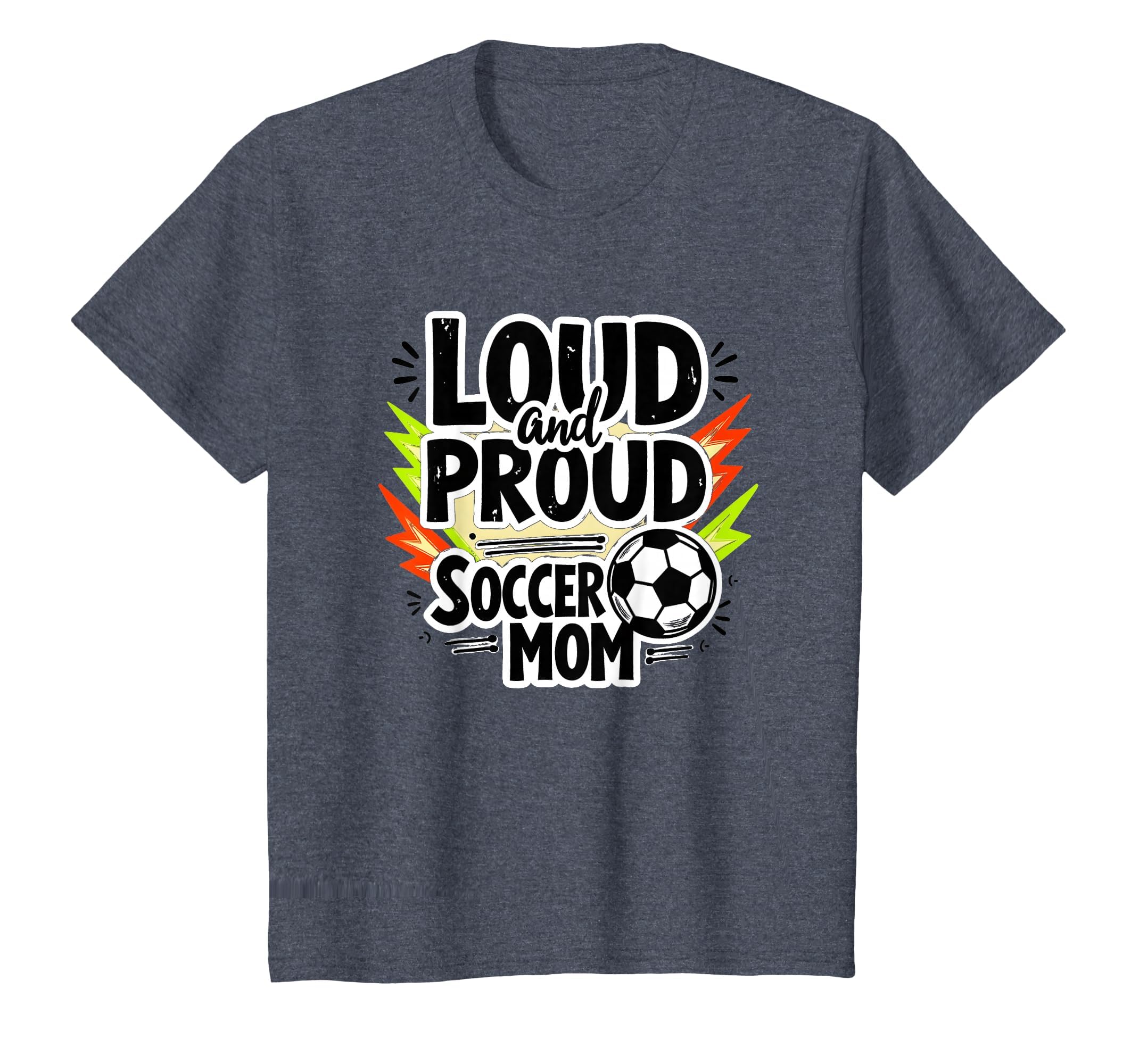 Loud And Proud Soccer Mom Sweatshirt - Minimalist Print Men Women - T-Shirt, Sweatshirt, Hoodie