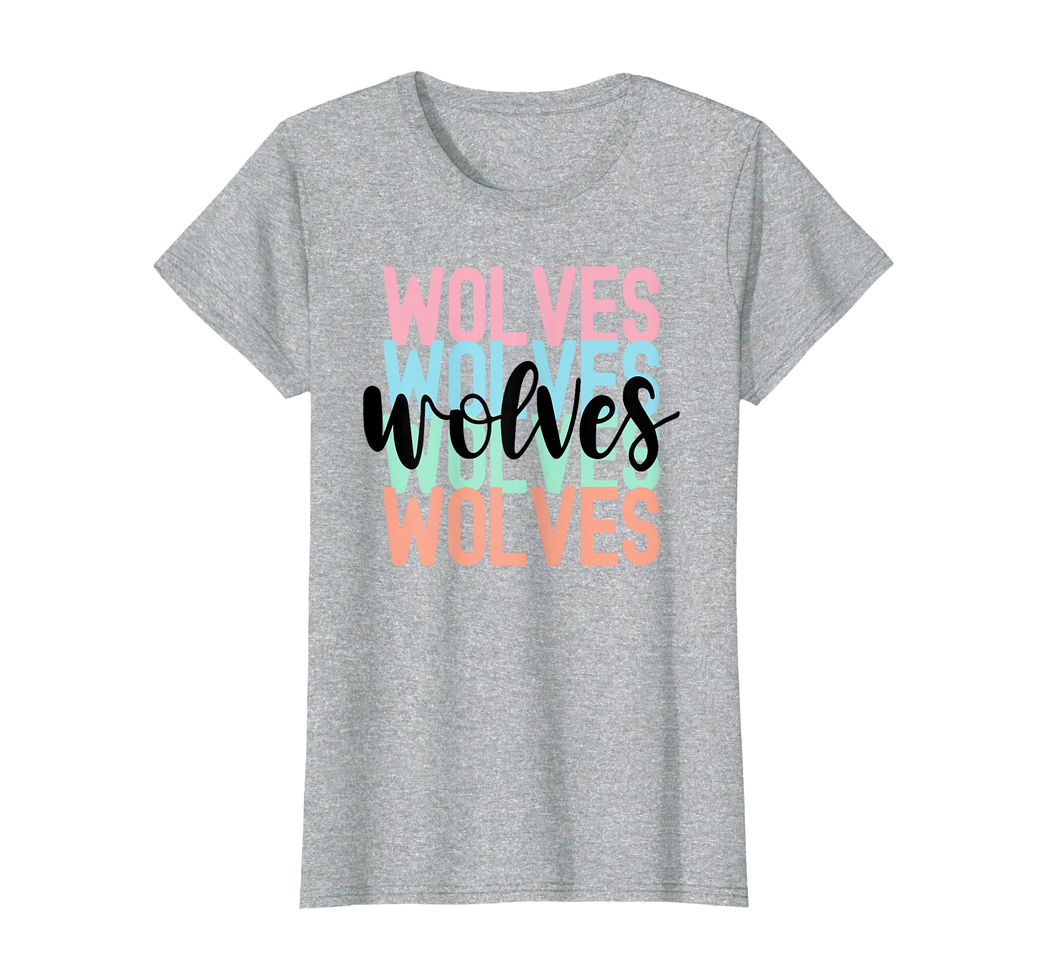 Wolves Team Mascot School Spirit Game T-Shirt - Novelty Apparel Men Women - T-Shirt, Sweatshirt, Hoodie