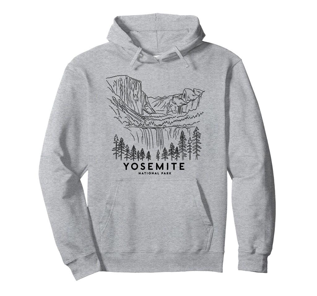Yosemite Falls California National Hoodie - Aesthetic Graphic for Adults - T-Shirt, Sweatshirt, Hoodie