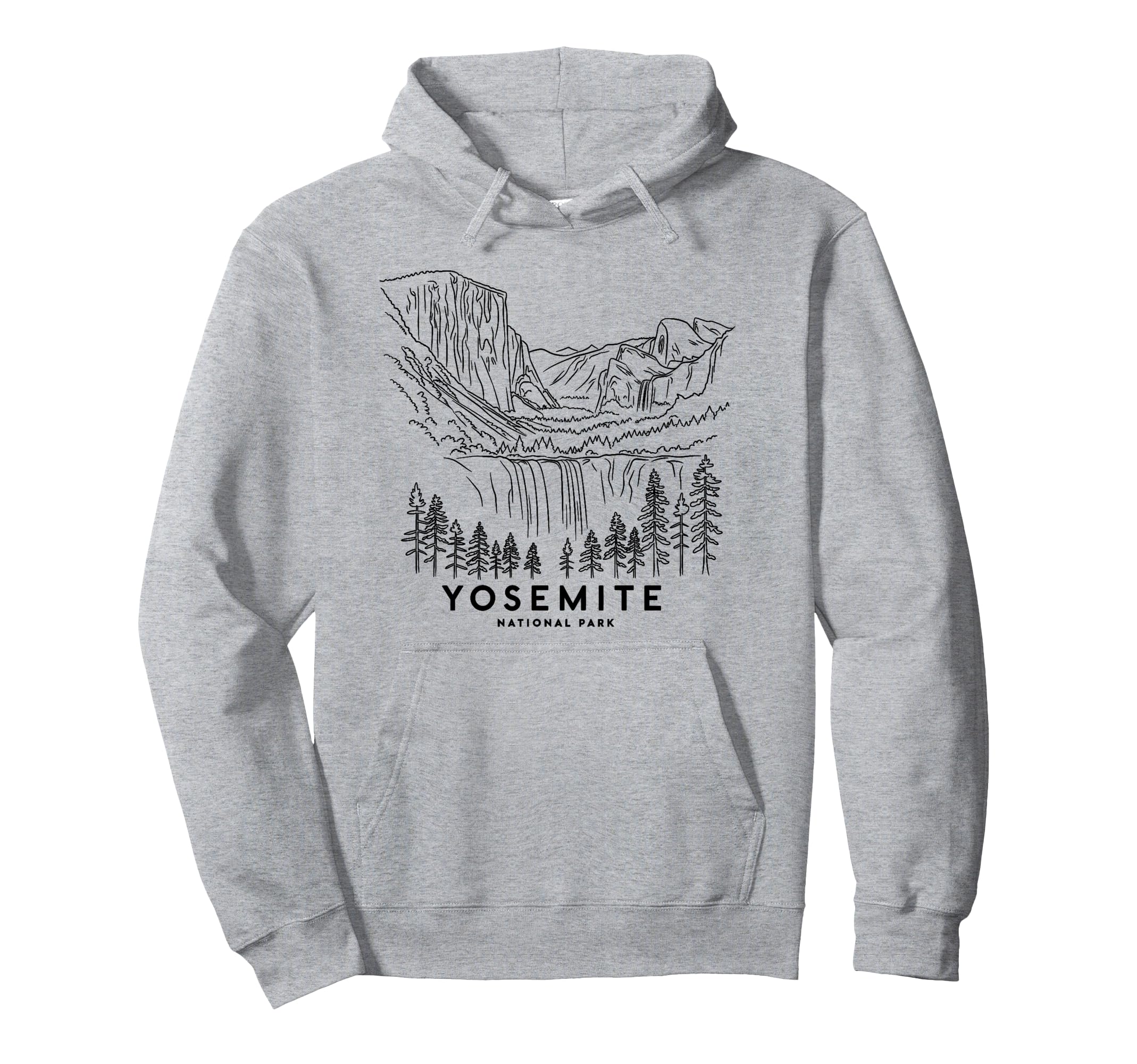 Yosemite Falls California National Hoodie - Aesthetic Graphic for Adults - T-Shirt, Sweatshirt, Hoodie