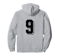 Number 9 Backside 80S 90S Team Hoodie - Casual Everyday Wear for Adults - T-Shirt, Sweatshirt, Hoodie