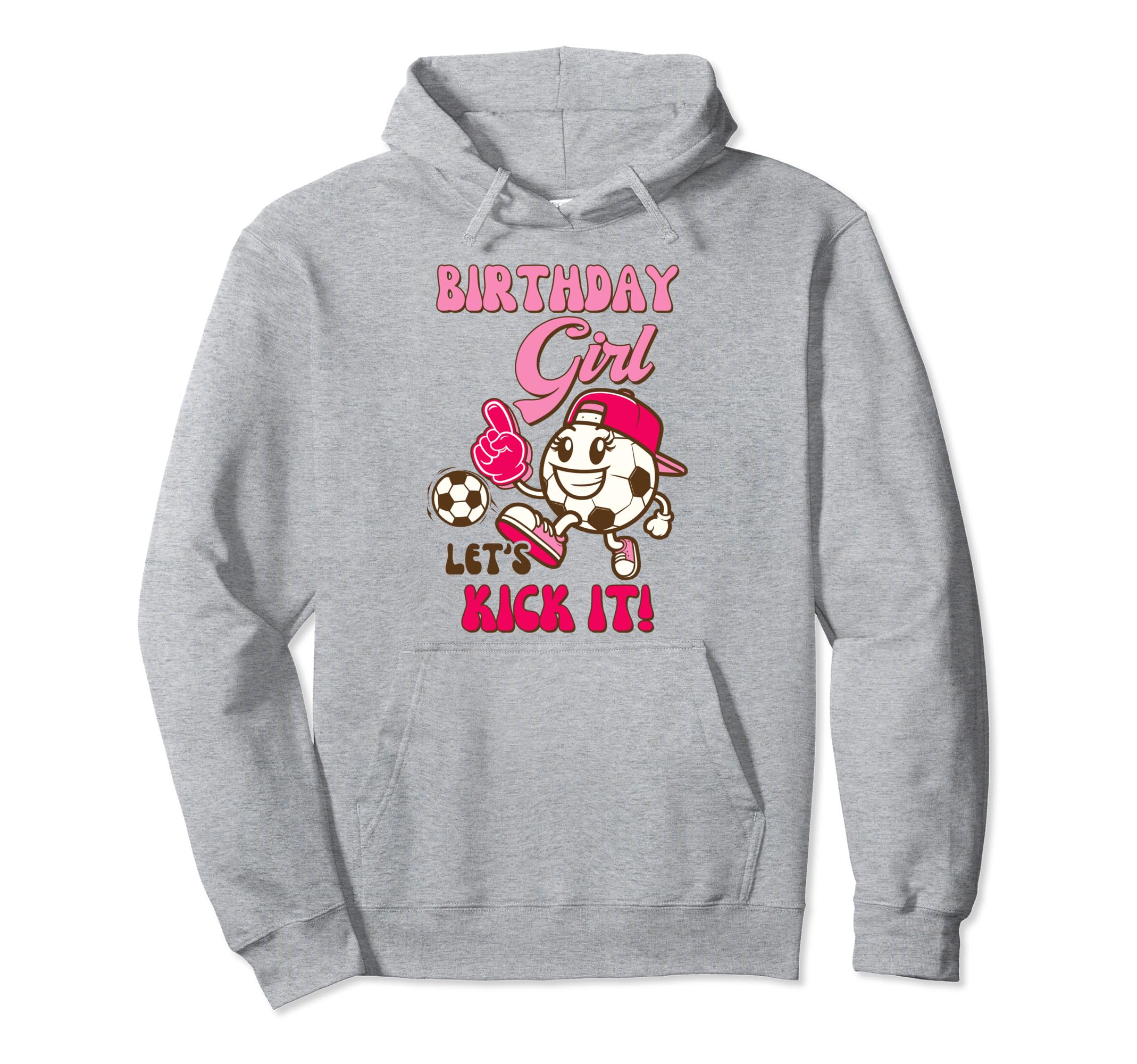 Soccer Birthday Soccer Birthday Lets Kick Hoodie - Custom Art Print Unisex - T-Shirt, Sweatshirt, Hoodie