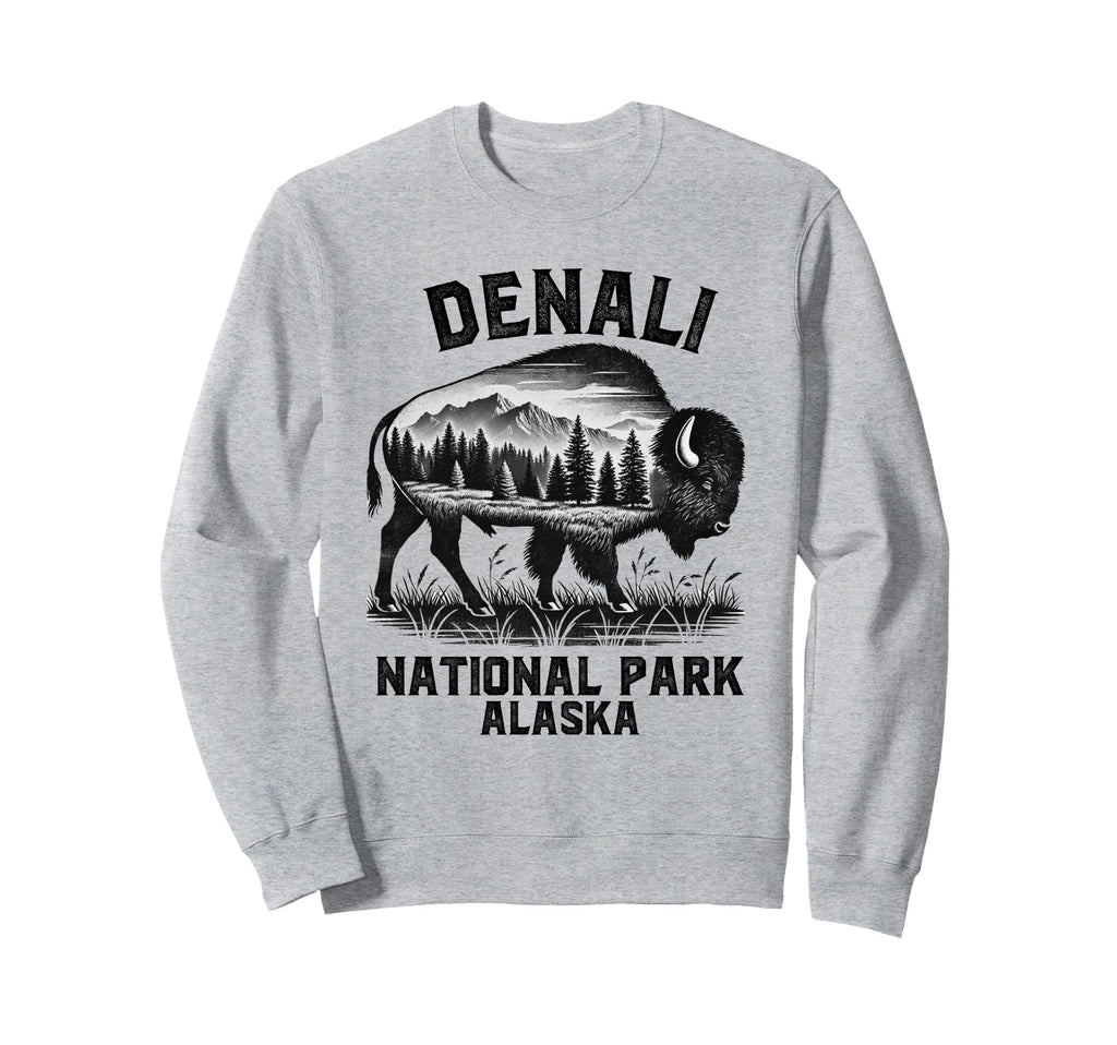Denali National Park Souvenir Alaska Sweatshirt - Graphic Print Men Women - T-Shirt, Sweatshirt, Hoodie