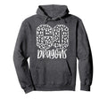 Dragons Team Mascot School Spirit Game Hoodie - Minimalist Print Unisex - T-Shirt, Sweatshirt, Hoodie