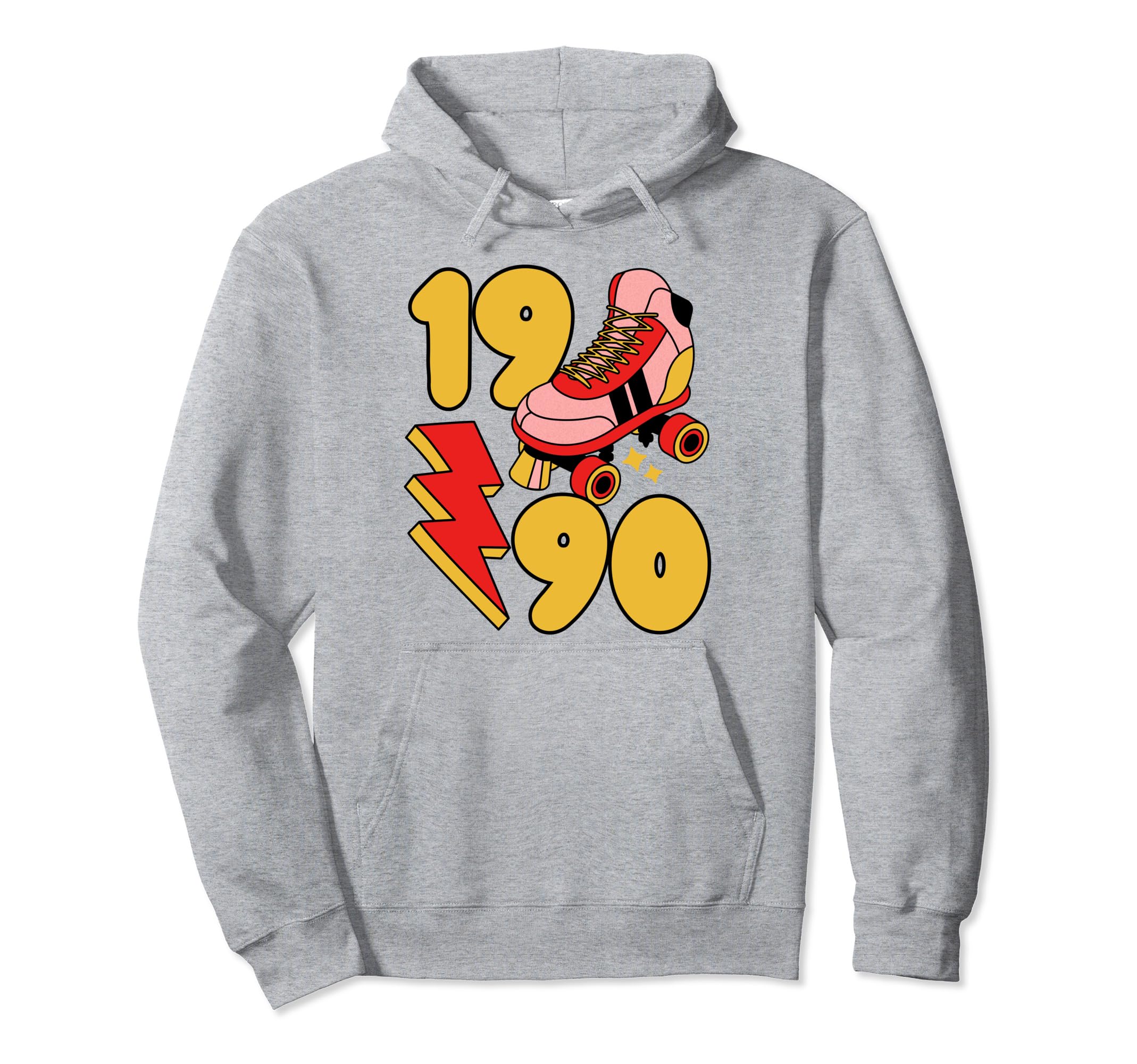 1990 Roller Skate 90S Nostalgia Hoodie - Aesthetic Graphic for Adults - T-Shirt, Sweatshirt, Hoodie