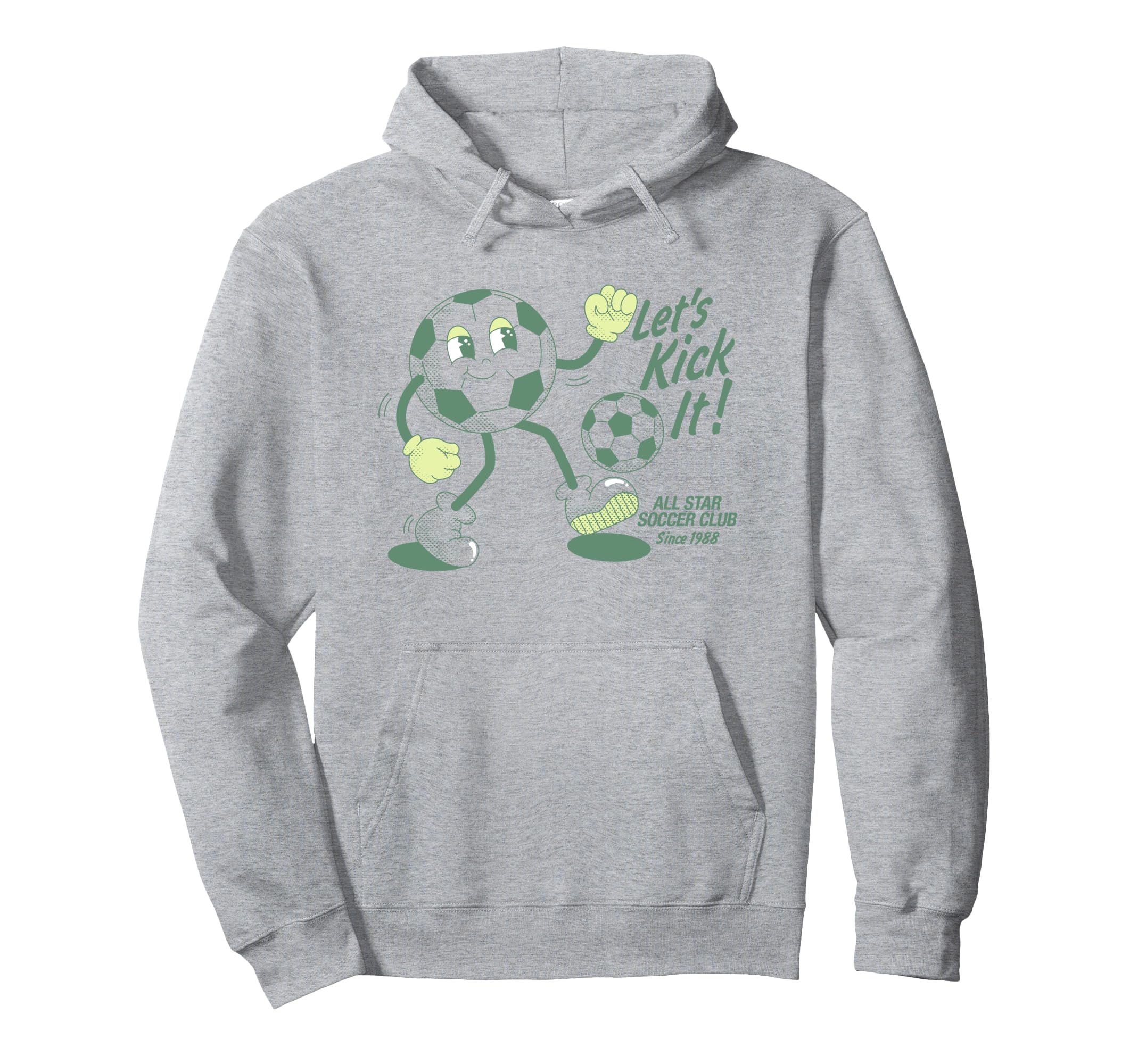 Trendy Lets Kick It All Star Soccer Hoodie - Novelty Apparel for Adults - T-Shirt, Sweatshirt, Hoodie