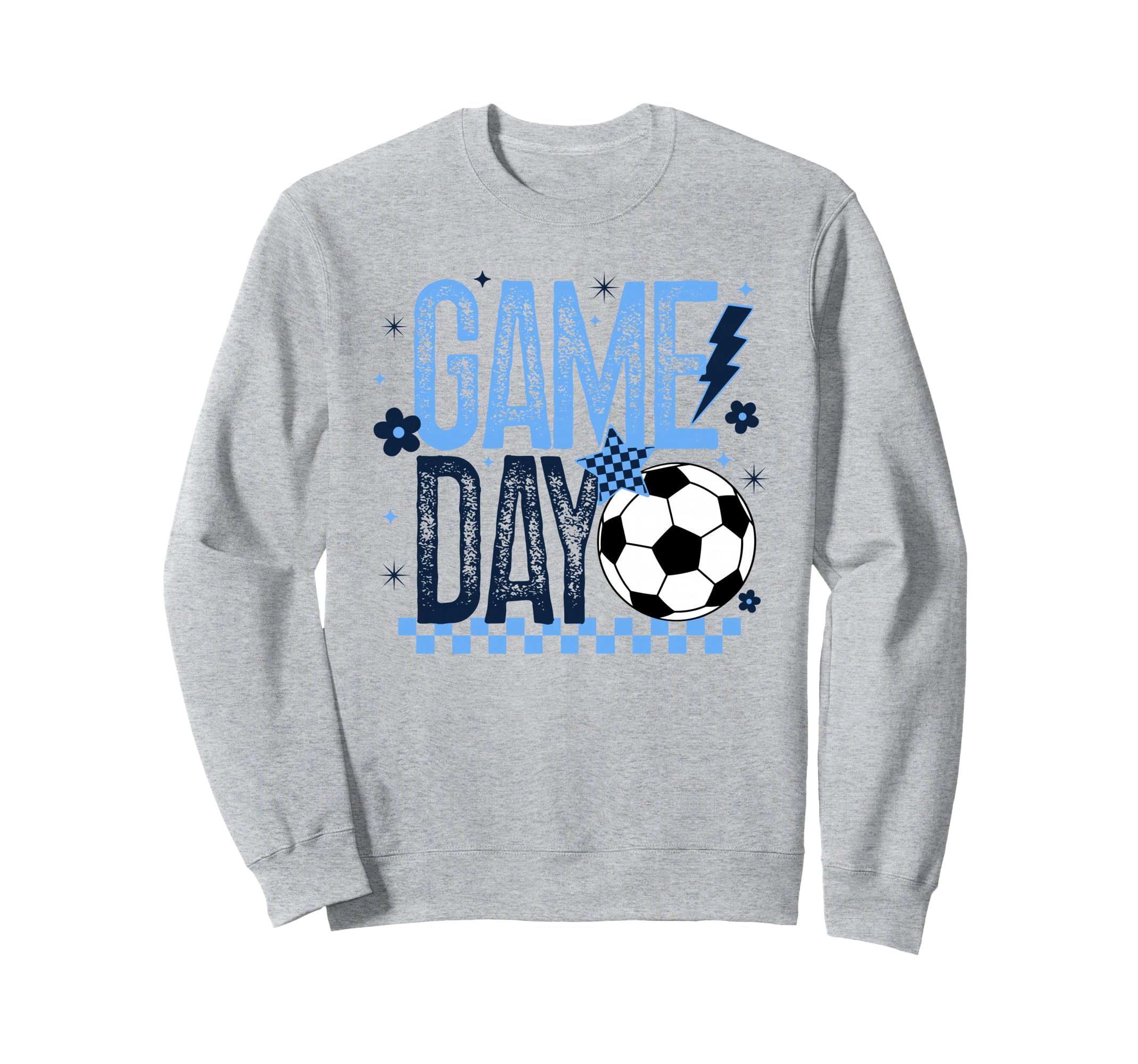 Game Day Soccer Season Light Blue Sweatshirt - Streetwear Style Men Women - T-Shirt, Sweatshirt, Hoodie