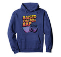 Raised 90S Rap Old School Hip Hop Hoodie - Minimalist Print for Adults - T-Shirt, Sweatshirt, Hoodie