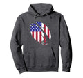 Usa Flag American Rugby Player Coach Hoodie - Custom Art Print Men Women - T-Shirt, Sweatshirt, Hoodie