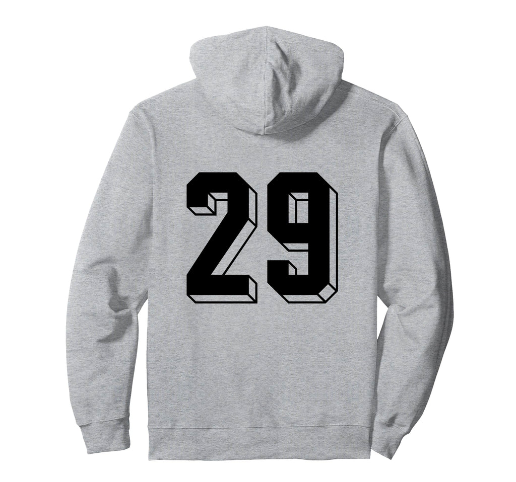 Number 29 Backside 80S 90S Team Jersey Hoodie - Aesthetic Graphic Unisex - T-Shirt, Sweatshirt, Hoodie