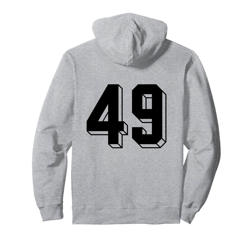 Number 49 Backside 80S 90S Team Jersey Hoodie - Unique Graphic Men Women - T-Shirt, Sweatshirt, Hoodie