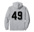 Number 49 Backside 80S 90S Team Jersey Hoodie - Unique Graphic Men Women - T-Shirt, Sweatshirt, Hoodie