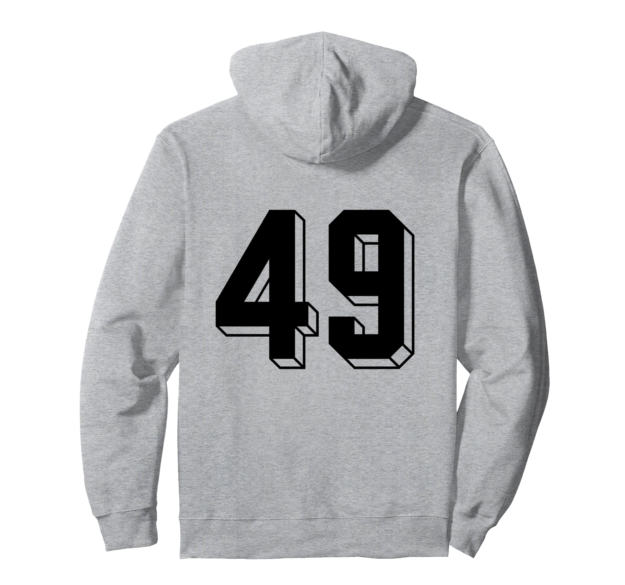 Number 49 Backside 80S 90S Team Jersey Hoodie - Unique Graphic Men Women - T-Shirt, Sweatshirt, Hoodie