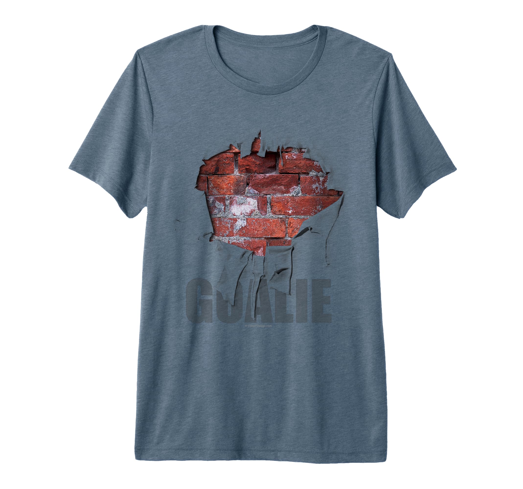 Torn Brick Wall Soccer Goalie Funny T-Shirt - Unique Graphic Men Women - T-Shirt, Sweatshirt, Hoodie