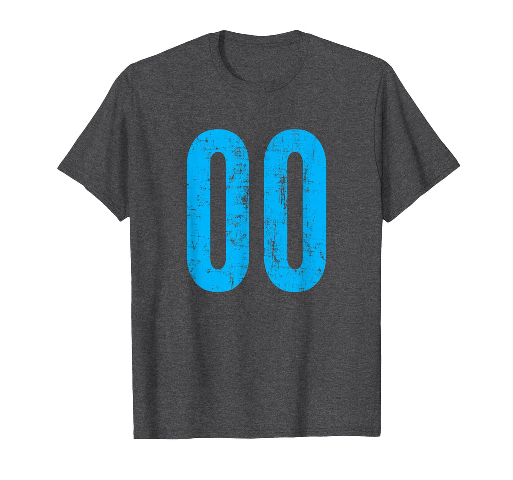 Number 00 Distressed Sport Team T-Shirt - Custom Art Print Men Women - T-Shirt, Sweatshirt, Hoodie