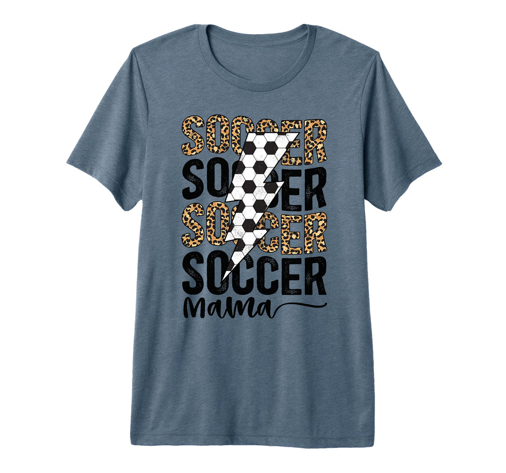 Soccer Mama Leopard Soccer Mom Soccer T-Shirt - Trendy Graphic for Adults - T-Shirt, Sweatshirt, Hoodie