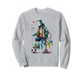 Kawaii Just Who Loves Soccer Robots Sweatshirt - Minimalist Print Unisex - T-Shirt, Sweatshirt, Hoodie