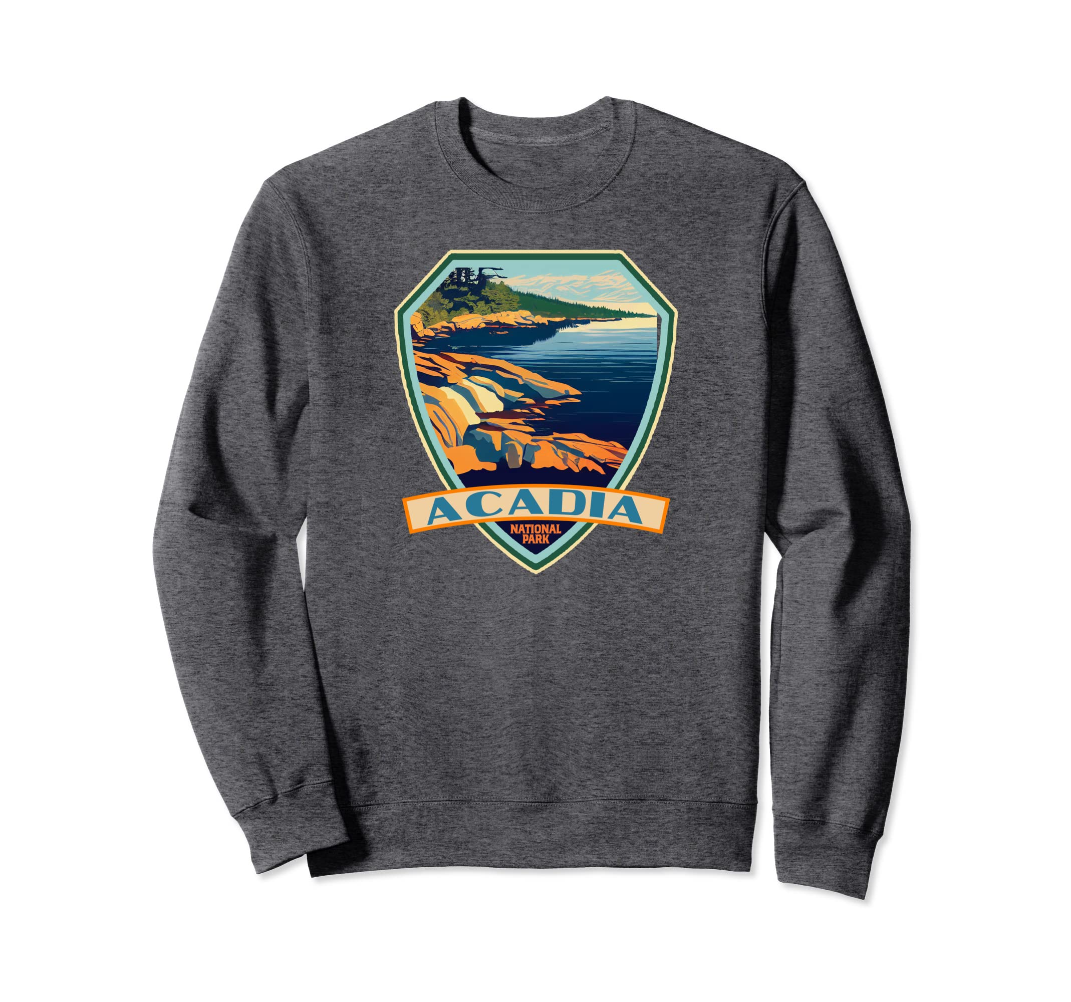 Acadia National Park Wpa Badge Sweatshirt - Novelty Apparel Unisex - T-Shirt, Sweatshirt, Hoodie