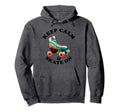 Keep Calm And Skate 70S 80S Skating Hoodie - Minimalist Print Unisex - T-Shirt, Sweatshirt, Hoodie