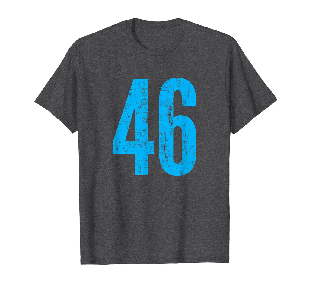 Number 46 Distressed Sport Team T-Shirt - Fun Novelty Design Men Women - T-Shirt, Sweatshirt, Hoodie