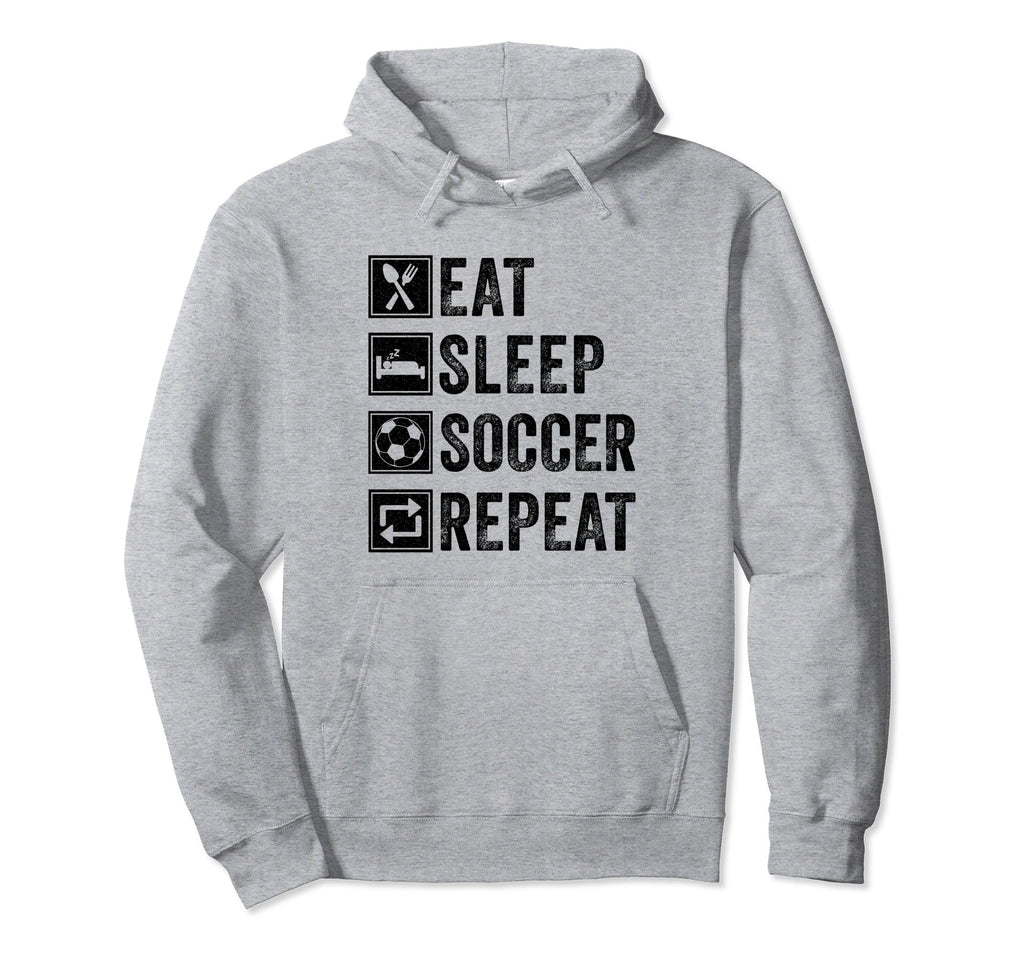 Eat Sleep Soccer Repeat Gifts Soccer Hoodie - Aesthetic Graphic Unisex - T-Shirt, Sweatshirt, Hoodie