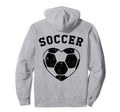 Love Soccer Soccer Ball Heart Mom Hoodie - Aesthetic Graphic for Adults - T-Shirt, Sweatshirt, Hoodie