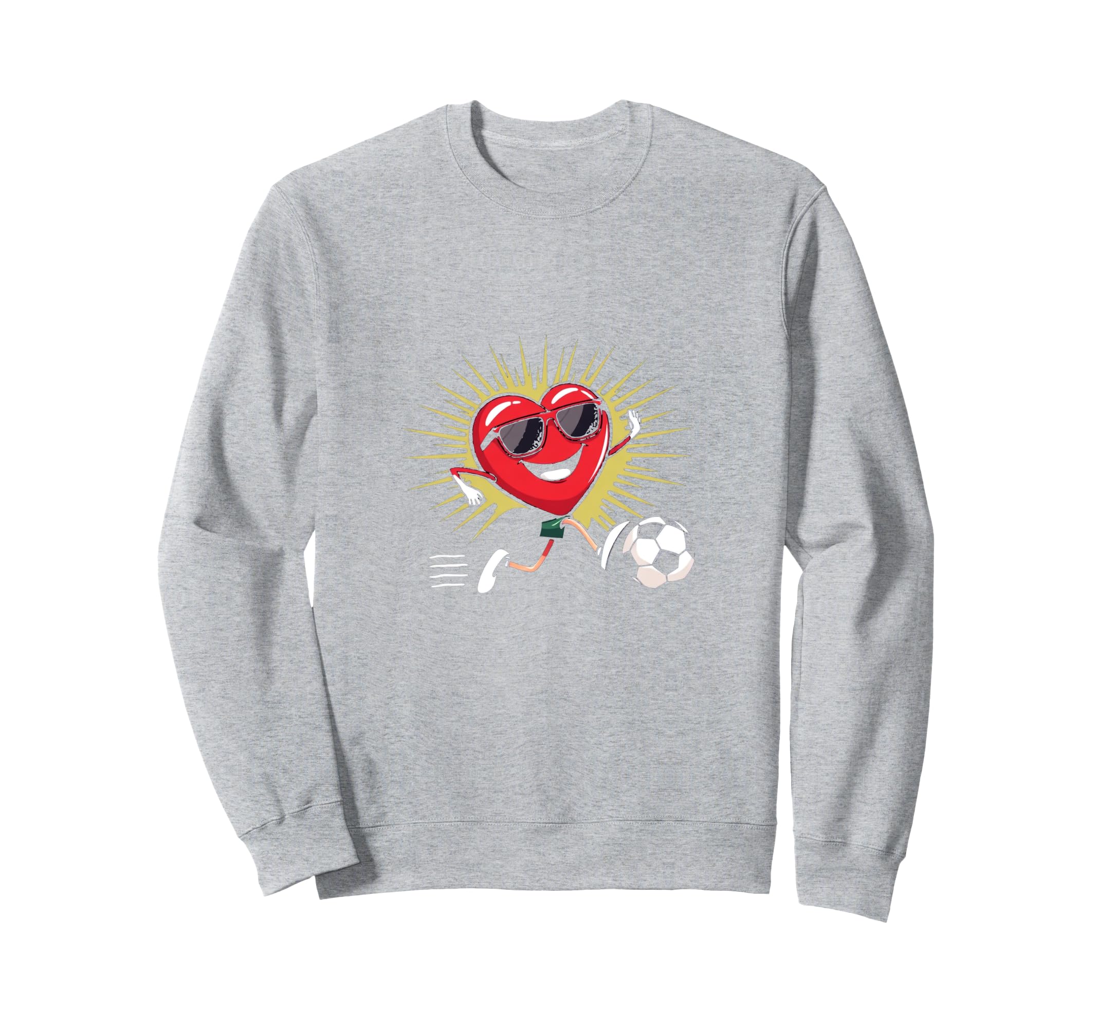 Heart Soccer Gift T-Shirt - Trendy Graphic for Adults - T-Shirt, Sweatshirt, Hoodie