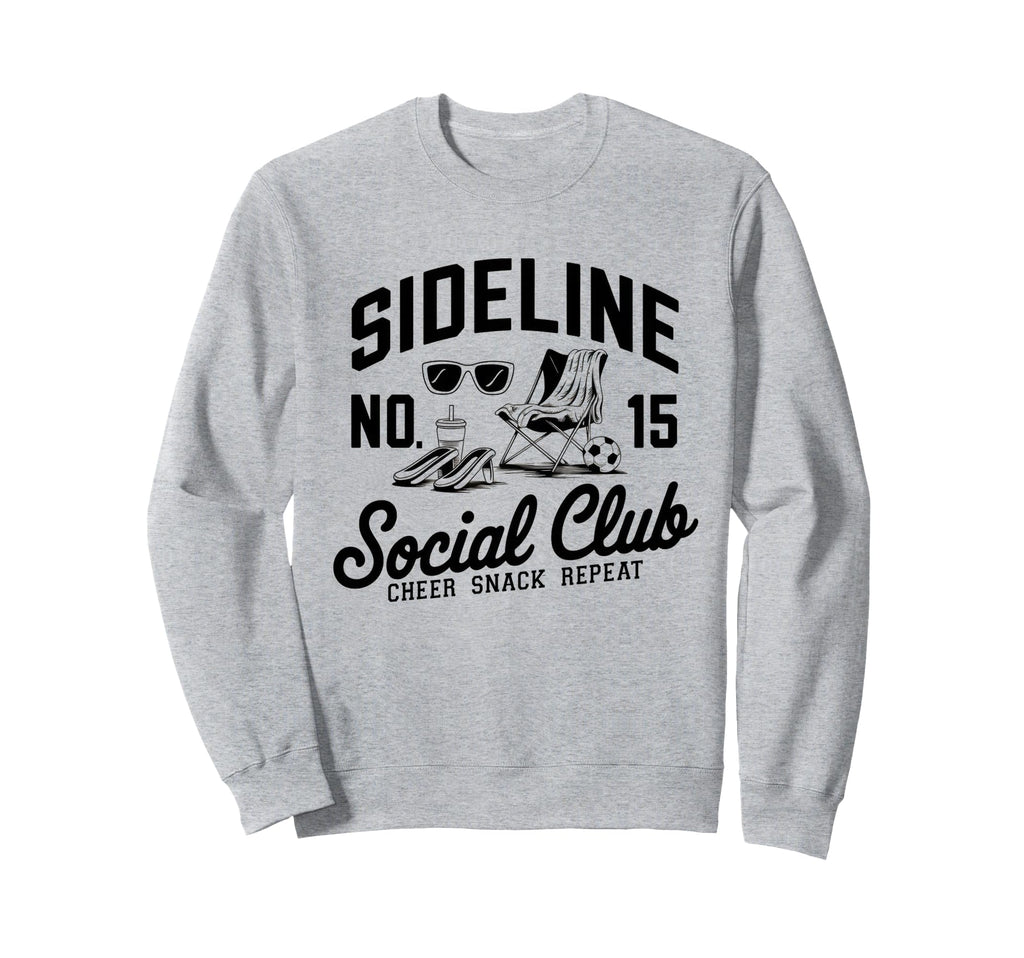 Sideline Social Club Soccer Mom Sweatshirt - Custom Art Print for Adults - T-Shirt, Sweatshirt, Hoodie