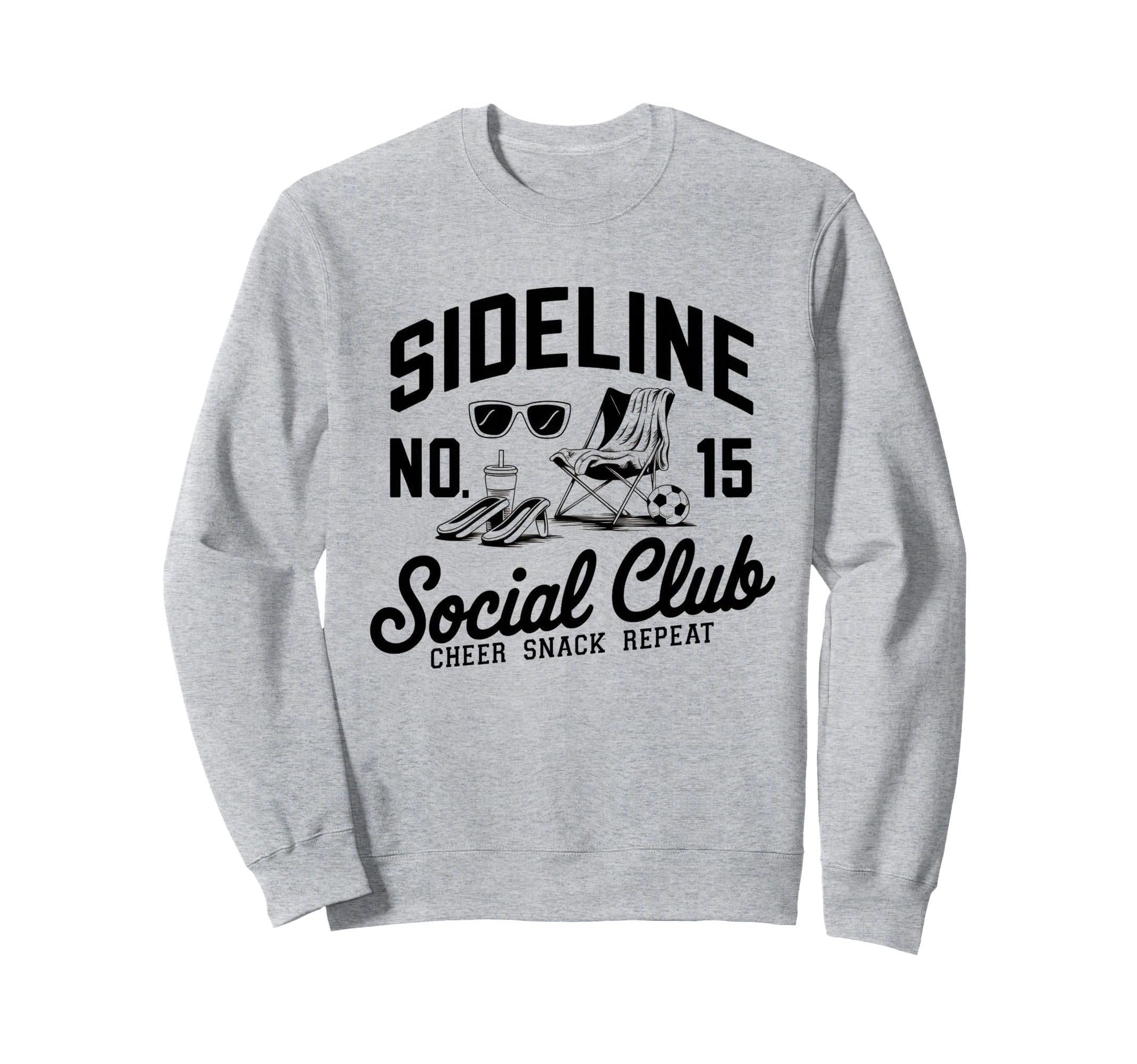 Sideline Social Club Soccer Mom Sweatshirt - Custom Art Print for Adults - T-Shirt, Sweatshirt, Hoodie
