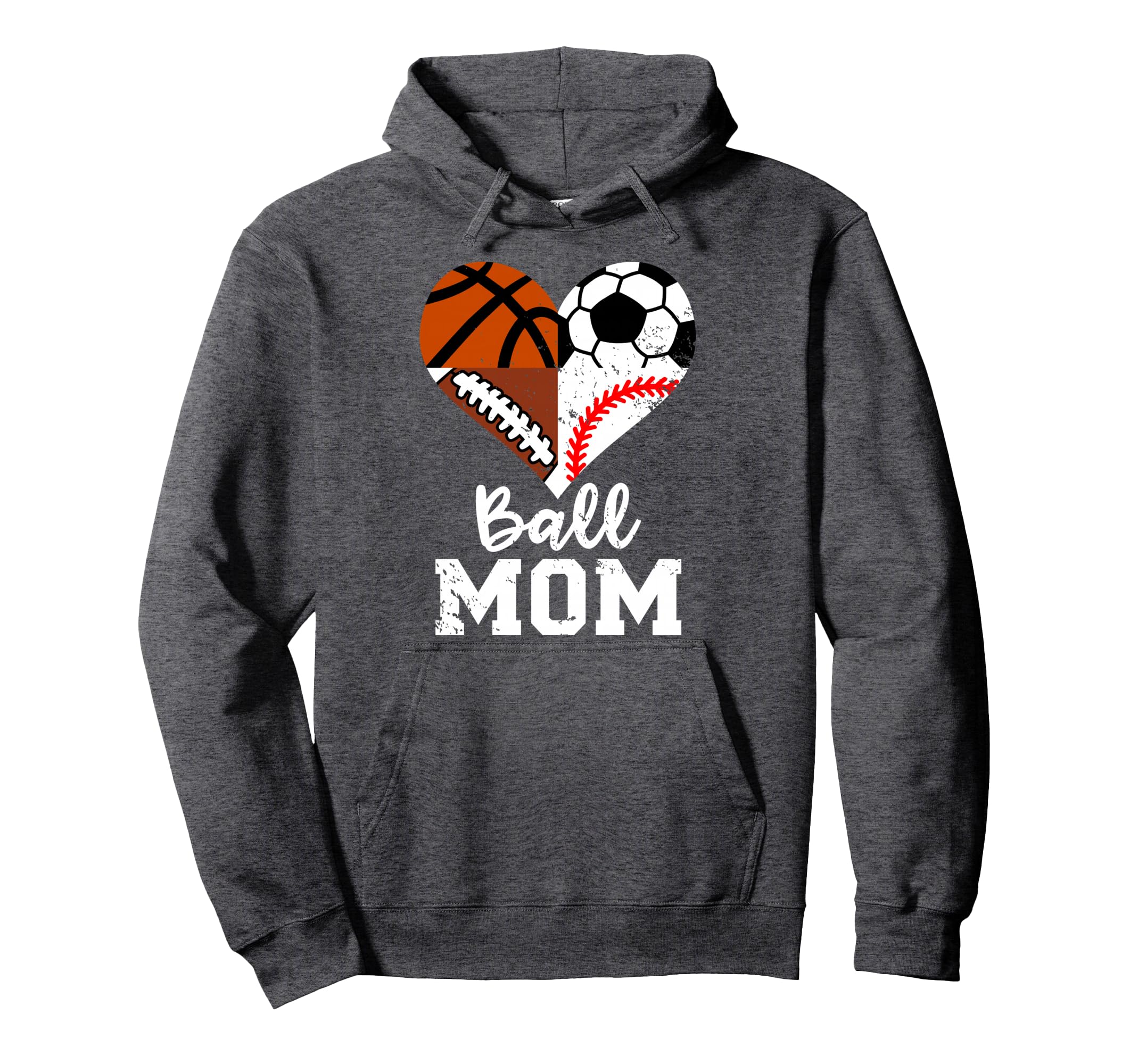 Ball Mom Funny Soccer Football Hoodie - Custom Art Print Men Women - T-Shirt, Sweatshirt, Hoodie