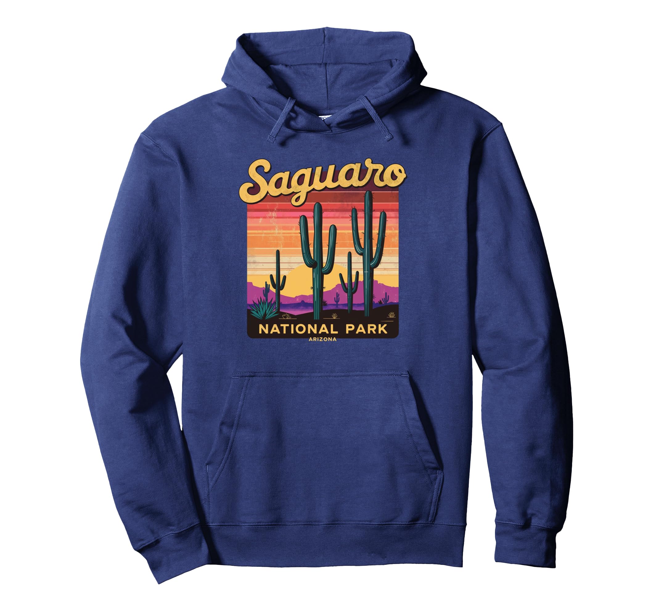 Saguaro National Park Sunset Landscape Hoodie - Graphic Print Unisex - T-Shirt, Sweatshirt, Hoodie