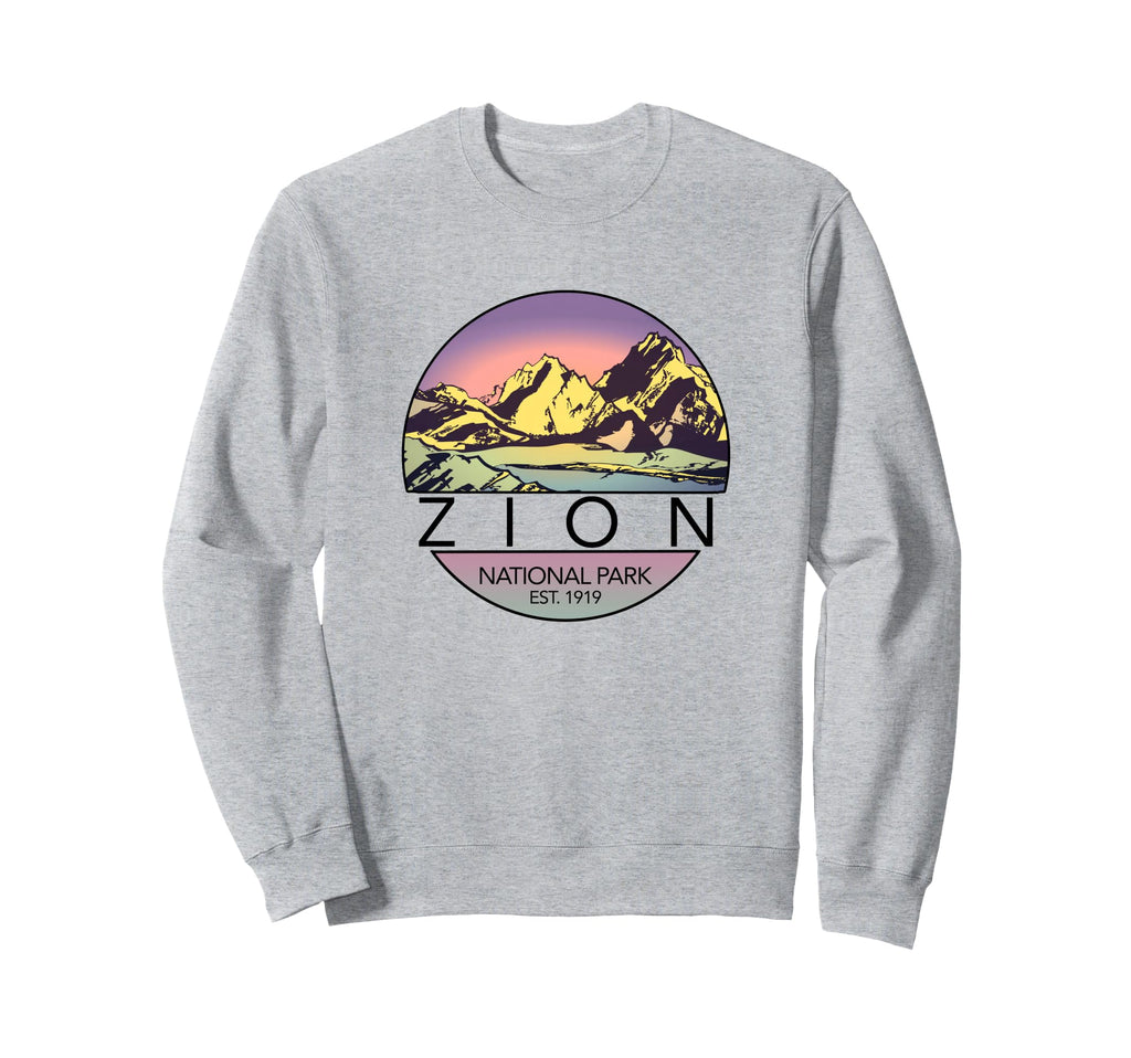 Zion National Park Sweatshirt - Minimalist Print Men Women - T-Shirt, Sweatshirt, Hoodie