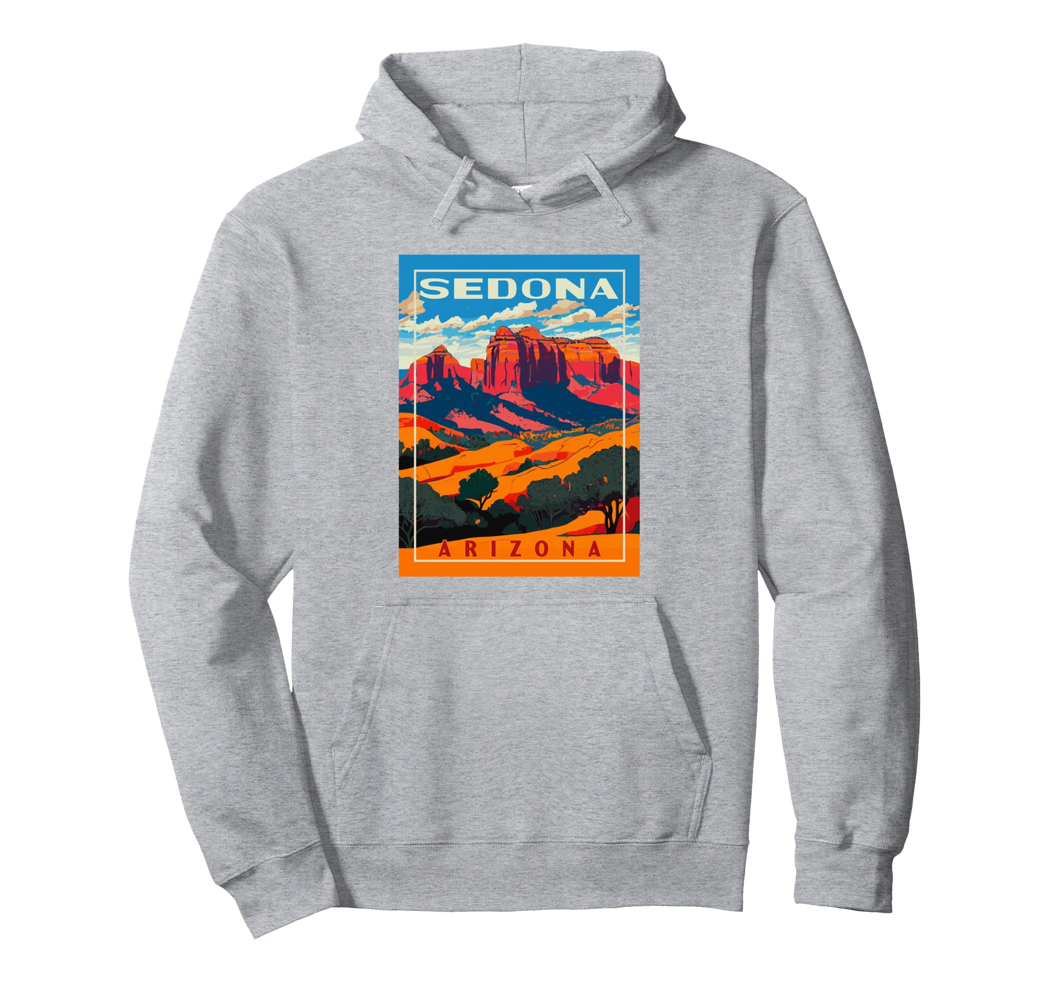 Sedona Arizona Wpa National Park Hoodie - Graphic Print Men Women - T-Shirt, Sweatshirt, Hoodie