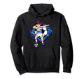 Dabbing Soccer Uruguay Jersey Floral Hoodie - Graphic Print Unisex - T-Shirt, Sweatshirt, Hoodie