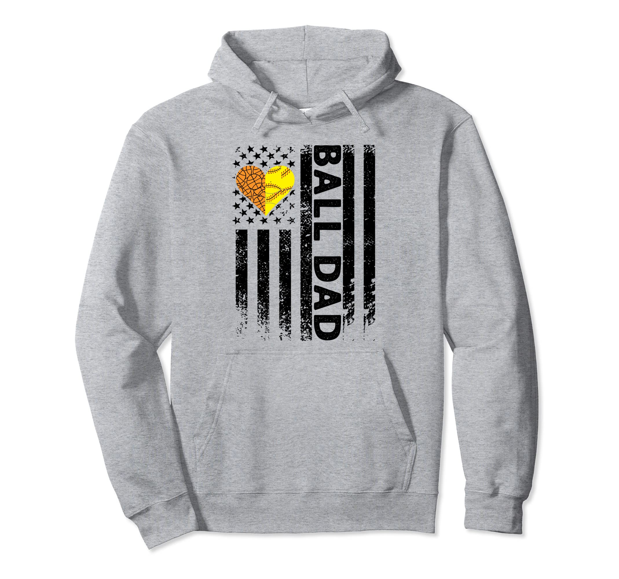 Ball Dad Father Hoodie - Unique Graphic for Adults - T-Shirt, Sweatshirt, Hoodie