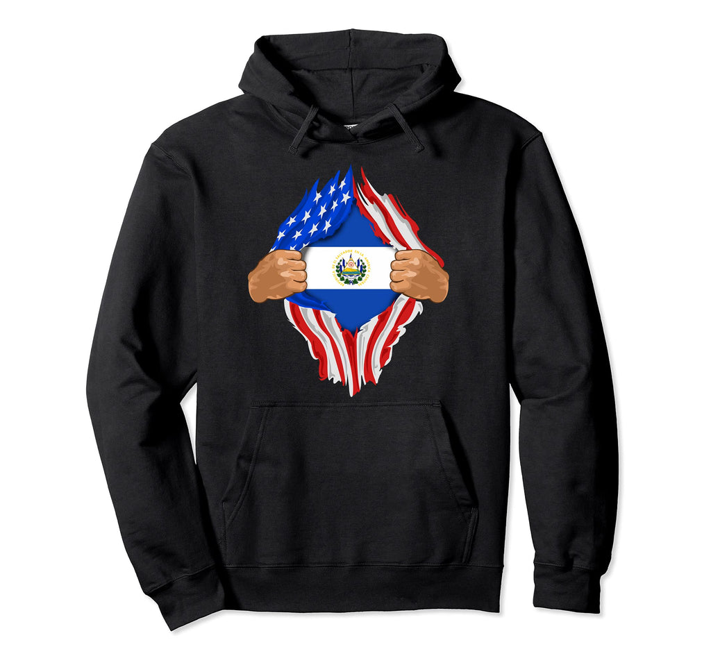 Salvadoran Blood Inside Me El Hoodie - Streetwear Style for Adults - T-Shirt, Sweatshirt, Hoodie