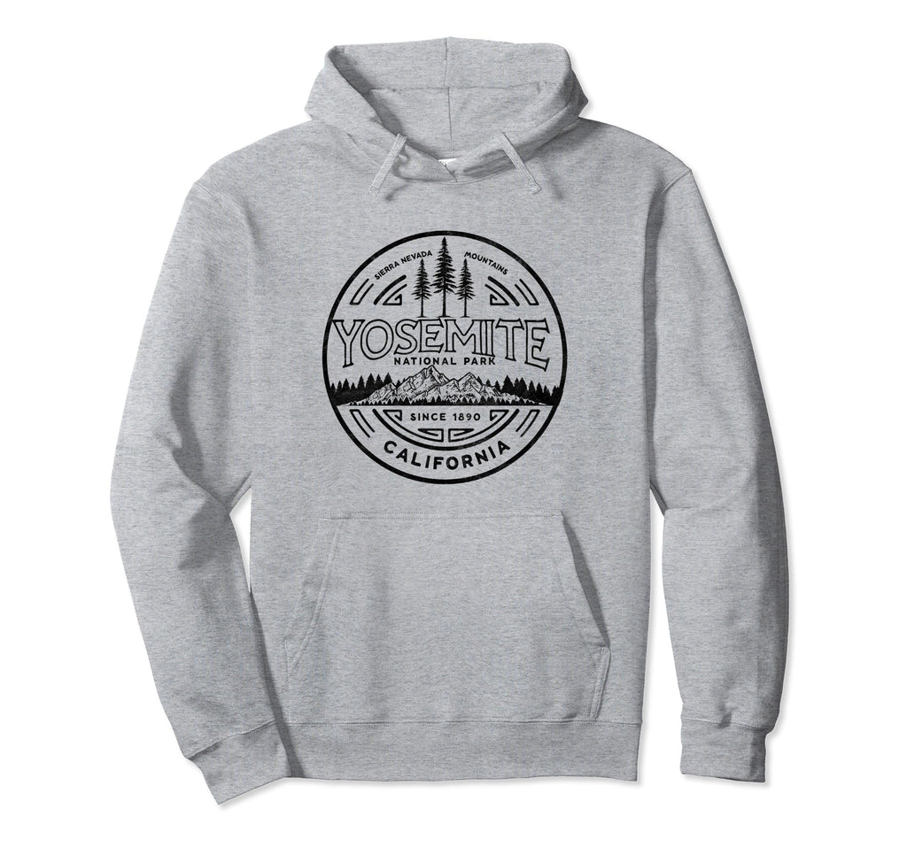 Yosemite National Park Distressed Hoodie - Custom Art Print Unisex - T-Shirt, Sweatshirt, Hoodie