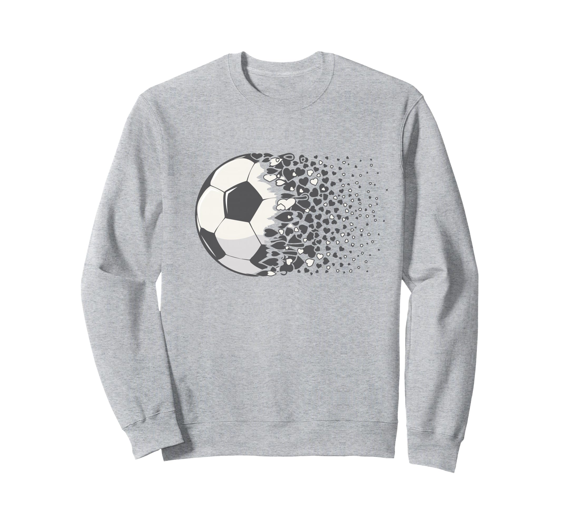 Soccer Ball Soccer Heart Soccer Sweatshirt - Minimalist Print Men Women - T-Shirt, Sweatshirt, Hoodie