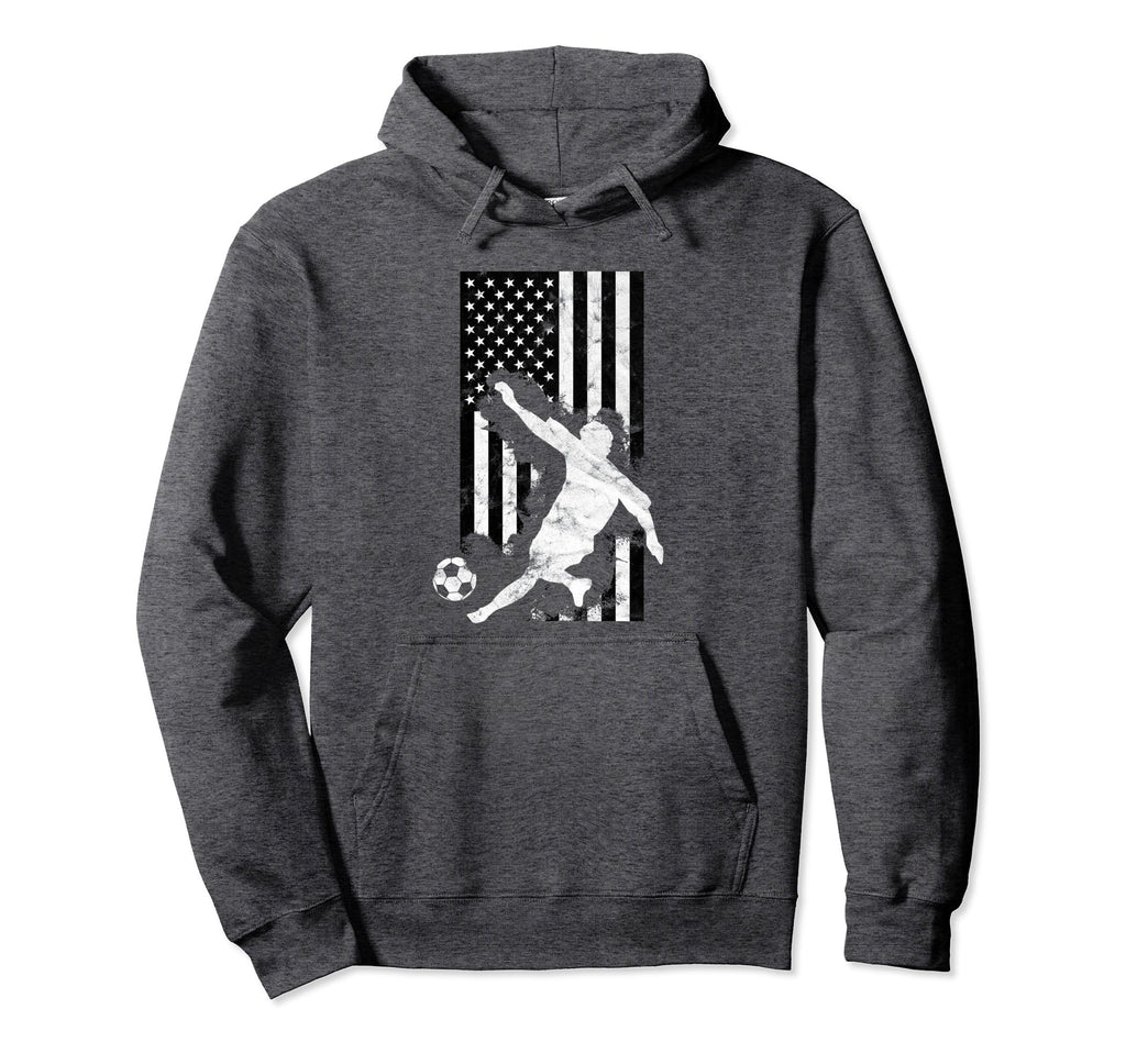 Simple Soccer Player Distressed Hoodie - Fun Novelty Design Unisex - T-Shirt, Sweatshirt, Hoodie