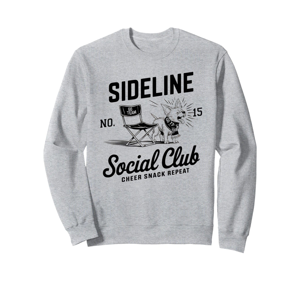 Sideline Social Club Soccer Mom Sweatshirt - Aesthetic Graphic for Adults - T-Shirt, Sweatshirt, Hoodie